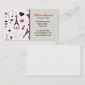 Paris-Muster mit Eiffelturm Visitenkarte (Vorne/Hinten)