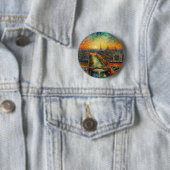 Paris nach Nacht-van-Gogh-Stil Button (Beispiel)