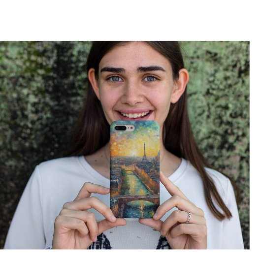 Paris nach Nacht-van-Gogh-Stil Case-Mate iPhone Hülle