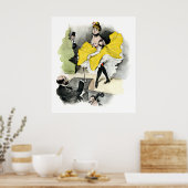 Paris Nachtleben Nr. 3 Poster (Küche)