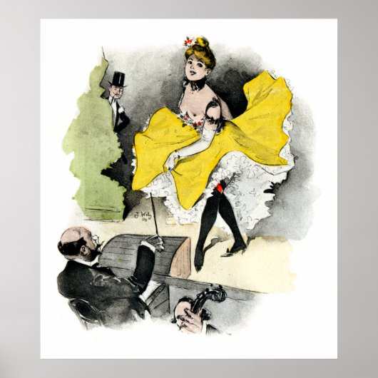 Paris Nachtleben Nr. 3 Poster (Vorne)