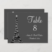 Paris: Nachtliche Tischnummer (Vorne/Hinten)