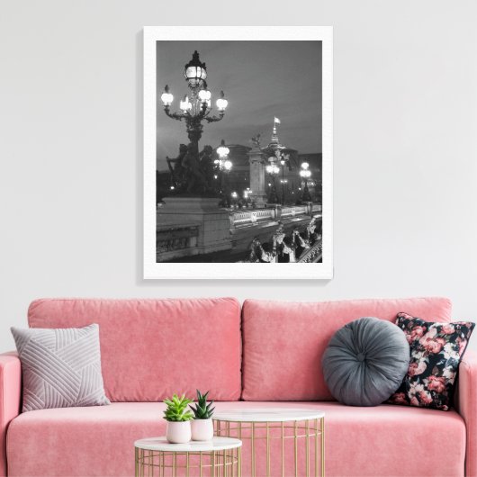 Paris nachts leinwanddruck (Insitu (Wohnzimmer))