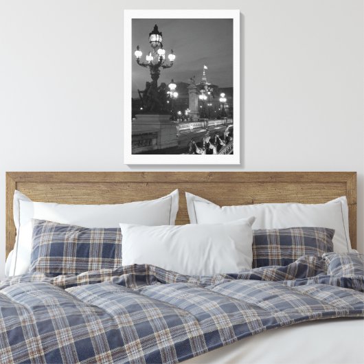 Paris nachts leinwanddruck (Insitu (Schlafzimmer))