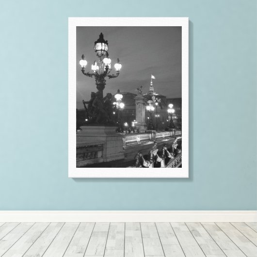 Paris nachts leinwanddruck (Insitu (Holzboden))