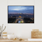 Paris nachts poster (Küche)