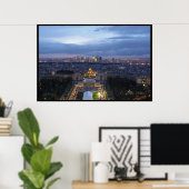 Paris nachts poster (Heimbüro)