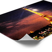 Paris nachts poster (Ecke)