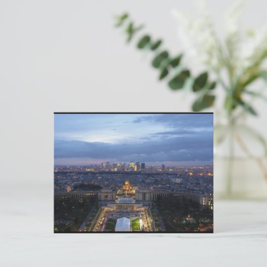 Paris nachts postkarte (Stehend Vorderseite)