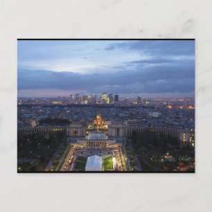 Paris nachts postkarte