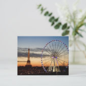 Paris nachts postkarte (Stehend Vorderseite)