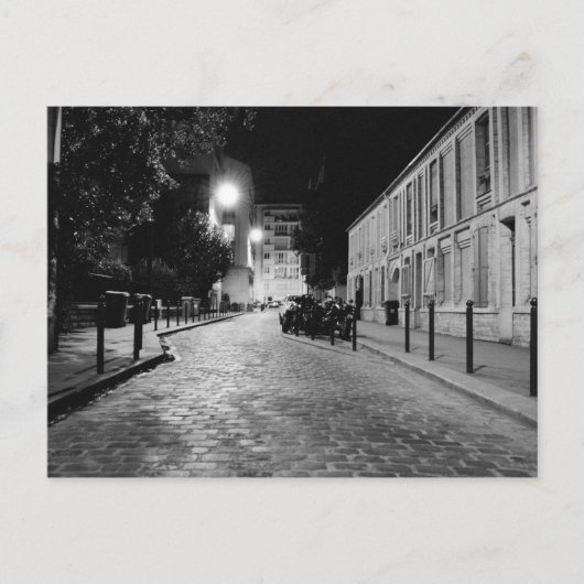 Paris nachts postkarte (Vorderseite)