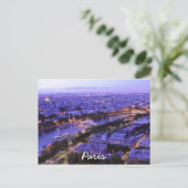 Paris - Nachtwade, Paris, Frankreich Postkarte (Stehend Vorderseite)