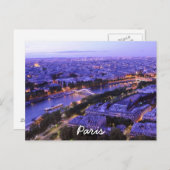 Paris - Nachtwade, Paris, Frankreich Postkarte (Vorne/Hinten)