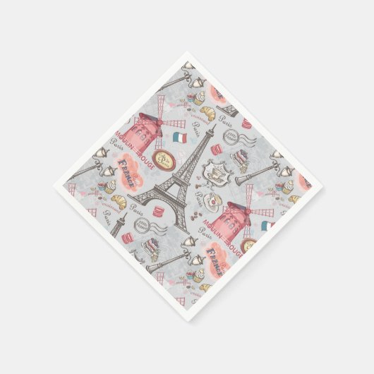 Paris Napkins Serviette (Ecke)