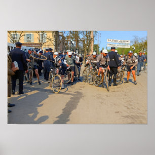 Paris-Nice Radfahrer Auxerre Yonne Frankreich 1933 Poster