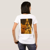 Paris Night Cat Selfie Squad Lover T-Shirt (Schwarz voll)