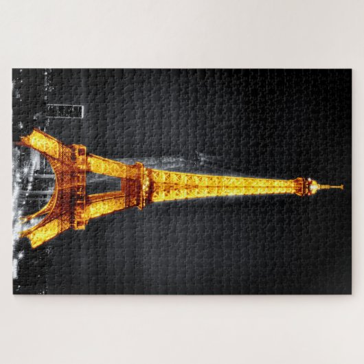 Paris: Night & Eiffel Tower Ghost /surreal art Puzzle (Horizontal)