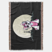 Paris Night Olivia Westie Throw Blanket Decke (Vorderseite Vertikal)