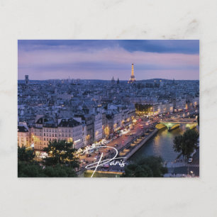 Paris Nightline (Paris) Feiertagspostkarte