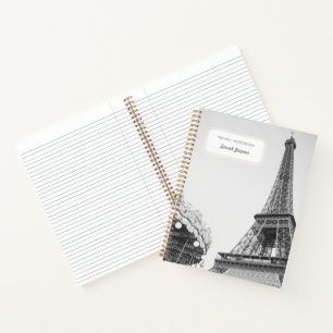 Paris Notebook Geschenk Personalisiert Paris Journ Notizblock