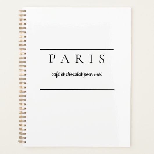 Paris Notizbuch Planer (Vorderseite)
