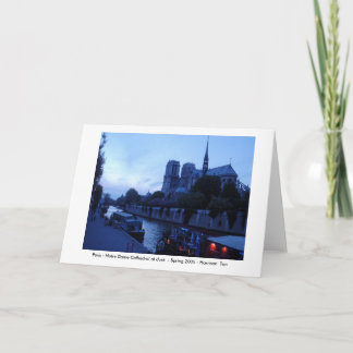 Paris - Notre Dame at Dusk Karte