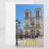 PARIS Notre Dame Briefpapier (Vorne/Hinten)