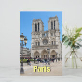 PARIS Notre Dame Briefpapier (Stehend Vorderseite)