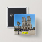 PARIS Notre Dame Button (Vorne & Hinten)