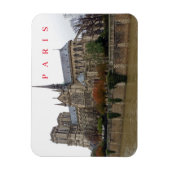 Paris Notre Dame Cathedral Ausblick Kühlschrankmag Magnet (Vertikal)