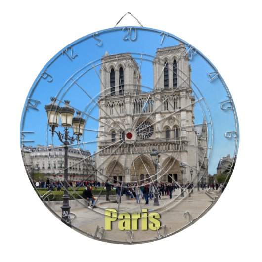 PARIS Notre Dame Dartscheibe (vorne)