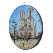 PARIS Notre Dame Dartscheibe (Vorderseite rechts)
