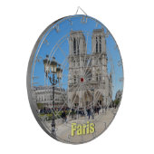 PARIS Notre Dame Dartscheibe (Vorderseite Links)