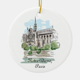 Paris Notre Dame Design Keramik Ornament