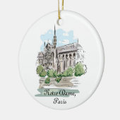 Paris Notre Dame Design Keramik Ornament (Links)