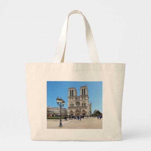 PARIS Notre Dame Jumbo Stoffbeutel (Vorne)