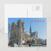 Paris Notre Dame Kathedrale Ansichtskarte Postkarte (Vorne/Hinten)