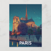 Paris Notre Dame Postkarte (Vorderseite)