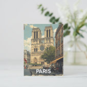 Paris Notre Dame Postkarte (Stehend Vorderseite)