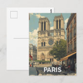 Paris Notre Dame Postkarte (Vorne/Hinten)