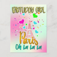 Paris Oh Lala Birthday Girl Eiffel Tower Matching