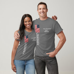 Paris Olympia 2024 Dunkler T - Shirt