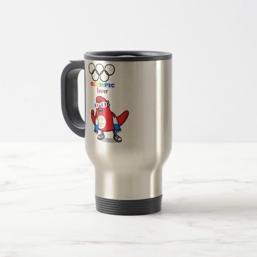 "Paris Olympia 2024 Tasse: Sip in Style!" Reisebecher (Vorderseite Links)