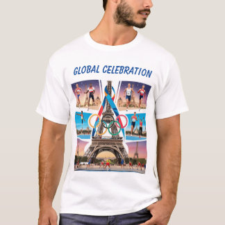 Paris Olympic 2024: Eine Feier der globalen Einhei T-Shirt