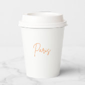 Paris On The Rocks Paper Cup Pappbecher (Rückseite)