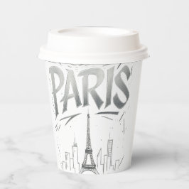 Paris On The Rocks Paper Cup Pappbecher