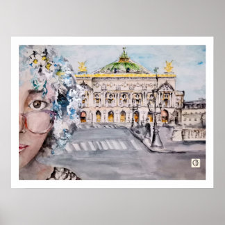 París. Opera Garnier Poster