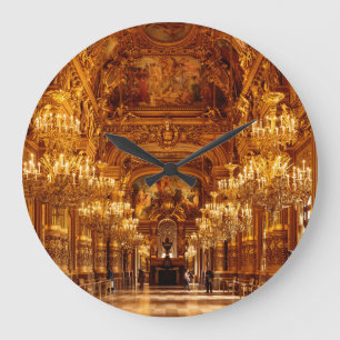 Paris Opera Garnier Räume Aussicht Große Wanduhr