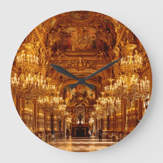 Paris Opera Garnier Räume Aussicht Große Wanduhr (Vorderseite)